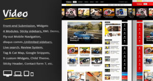 Video News = WordPress Magazin / Zeitungs-Thema