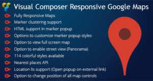 Visual Composer Responsives Google Maps