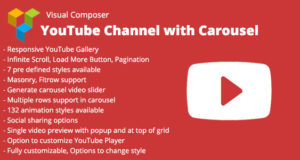 Visual Composer YouTube-Kanal mit Karussell