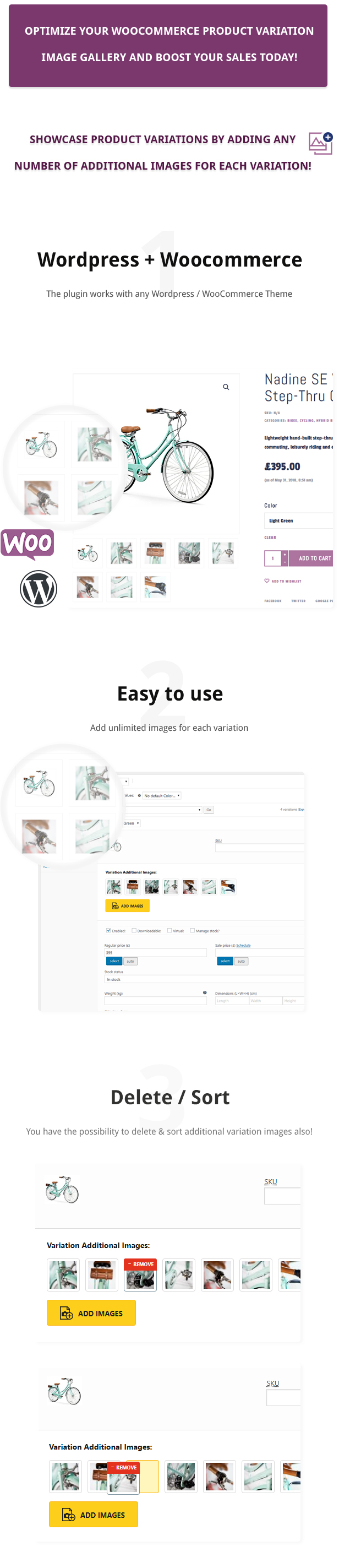 Zusätzliches Variation Images Plugin für WooCommerce