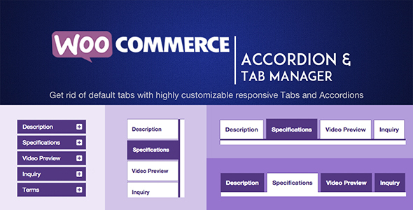 Wordpress E-Commerce Plugin WOOATM- WooCommerce Accordions & Tab Manager