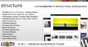 WP Struktur 10 in 1 Premium WordPress Vorlage