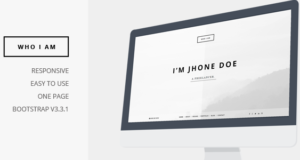 Wer ich bin - Persönliches Resume und Portfolio Vorlage