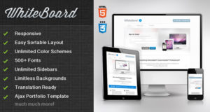 Whiteboard WordPress Vorlage