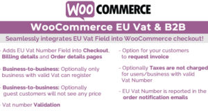 WooCommerce Eu Mehrwertsteuer und B2B