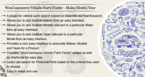 WooCommerce Fahrzeugteile Finder – Marke / Modell / Jahr