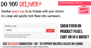 WooCommerce Liefern Sie?