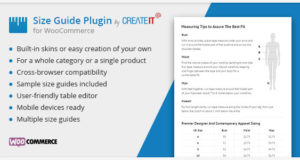 WooCommerce Product Size Guide