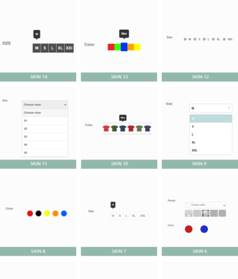 WooCommerce Visual Attribute & Optionen Farbfelder