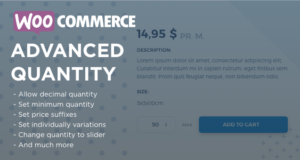 WooCommerce erweiterte Menge