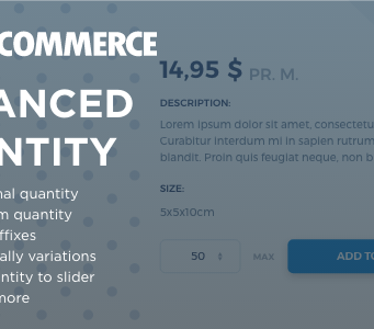 WooCommerce erweiterte Menge