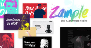 Zample – Ein frisches One-Page-Musik-WordPress-Layout