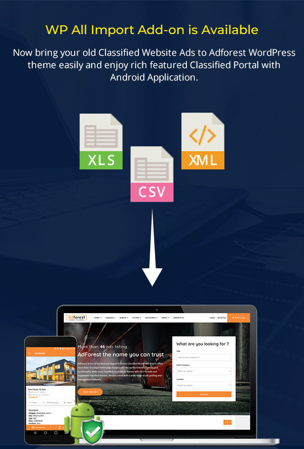 adforest alle Import-Add-Ons