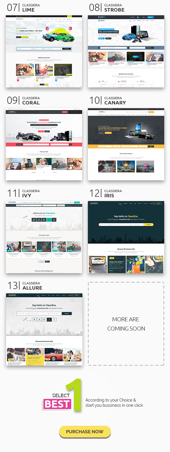 Classiera Kleinanzeigen WordPress Vorlage