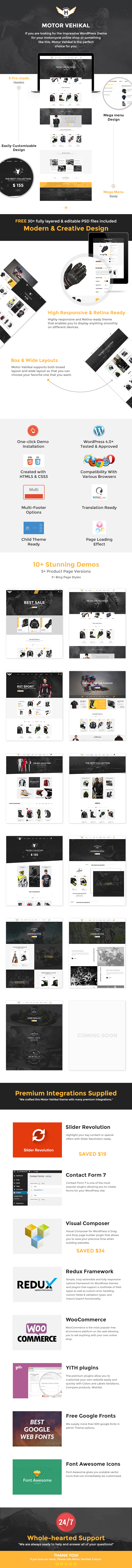 Motor Vehikal - Motorrad WooCommerce WordPress Template