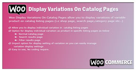 Woo Display-Variationen auf Katalogseiten
