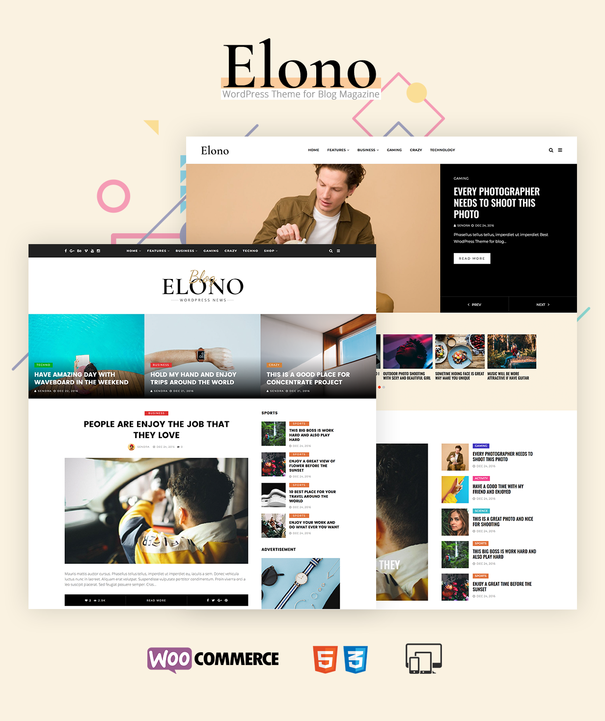 Elono - WordPress Blog Magazin Thema