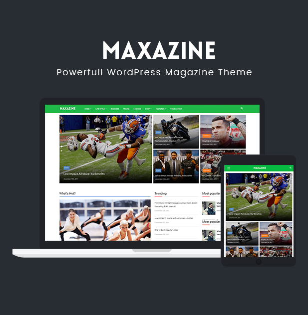 Maxazine - Nachrichten, Zeitschrift u. Blog-WordPress-Thema