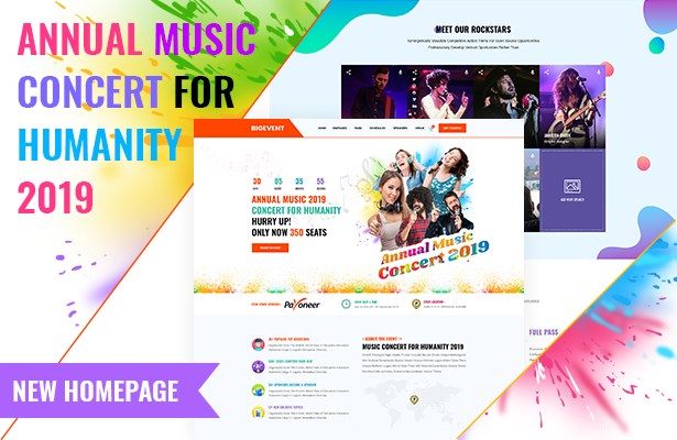 Großes Ereignis-WordPress-Layout