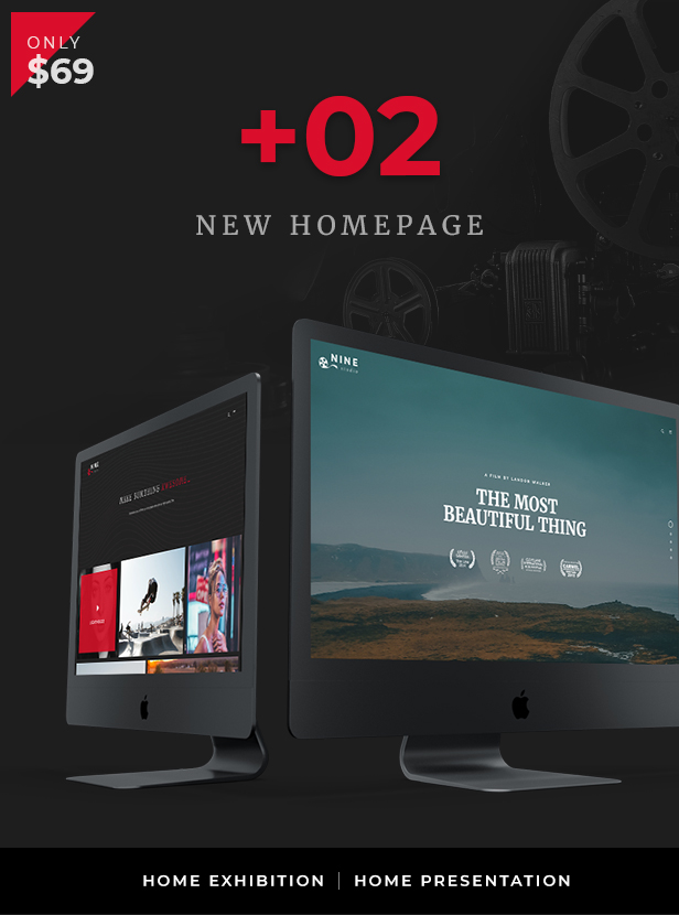 Neun Studio - Ein Film Maker, Studio, Agentur & Blogger WordPress Layout