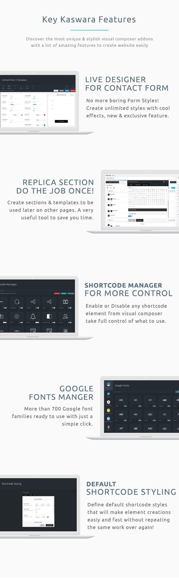 Moderne WPBakery Page Builder Addons (ehemals Visual Composer) - Kaswara