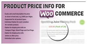 Produktpreisinfo für WooCommerce 
