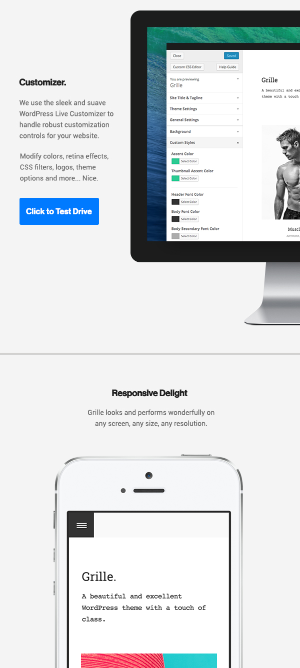 Grille - Responsives WordPress Portfolio & Blog Layout