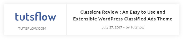 Classiera Featured Auf Tutsflow