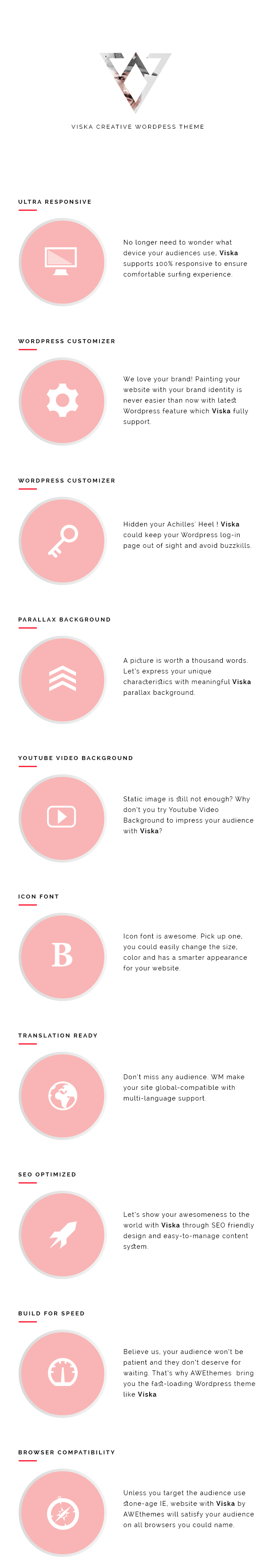 Viska WordPress Template Funktionen