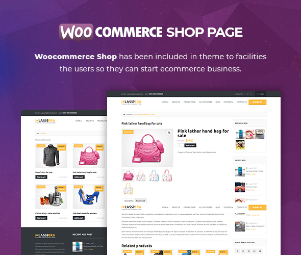WooCommerce-Shop in classiera
