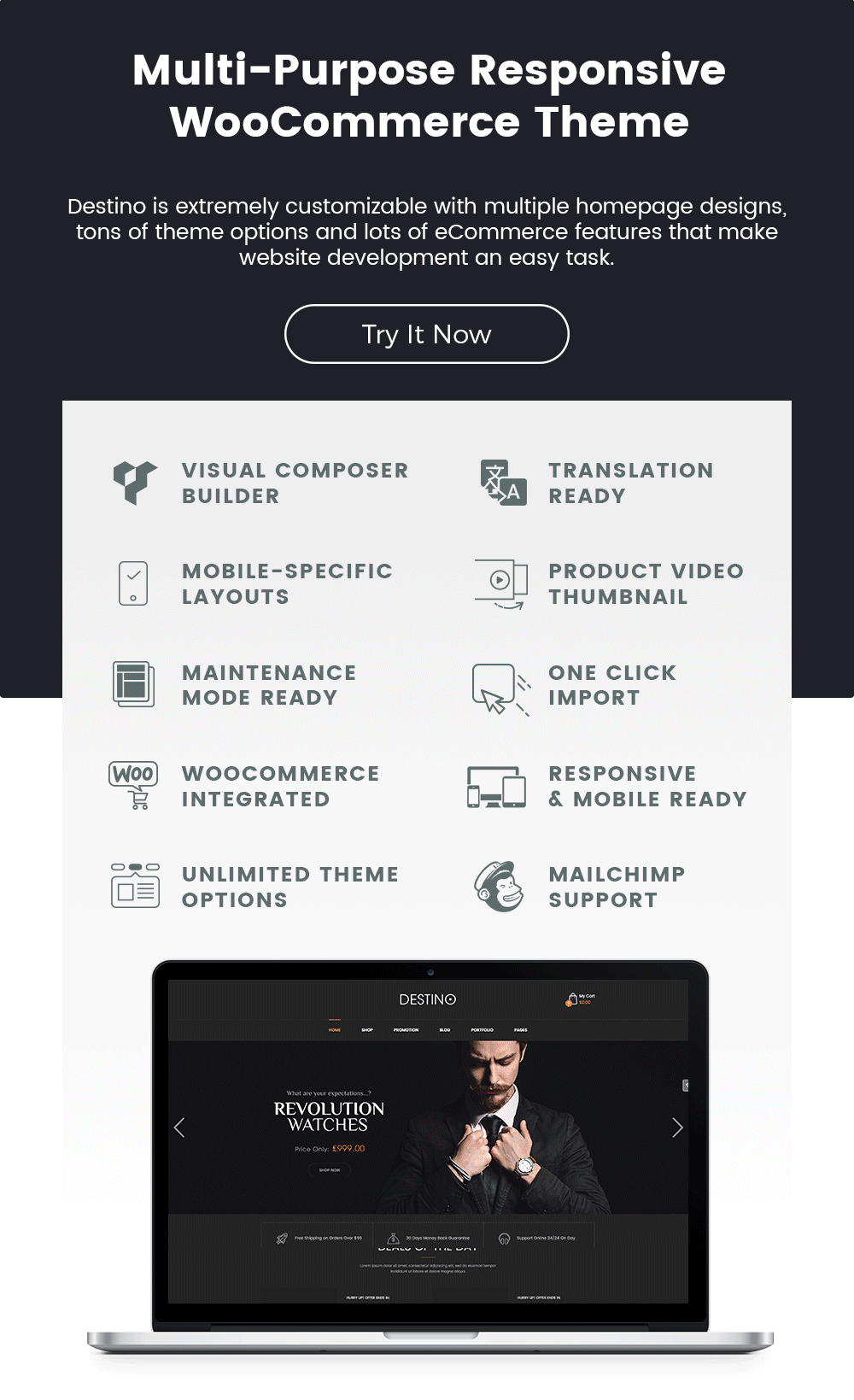 SW Destino - WooCommerce Vorlage