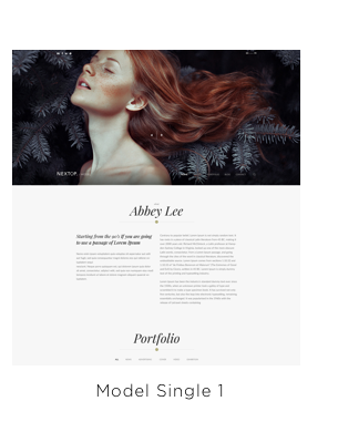 Nexttop Model WordPress Layout 