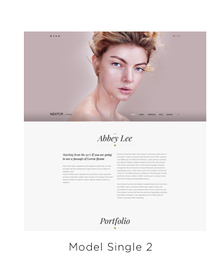 Nexttop Model WordPress Layout 