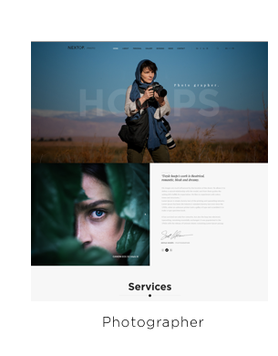 Nexttop Model WordPress Layout 