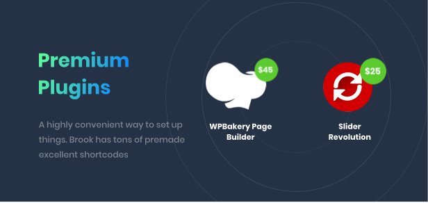 WPBakery Page Builder und Slider Revolution Premium-Plugins enthalten