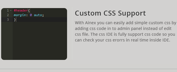 Liwo unterstützt benutzerdefinierte CSS