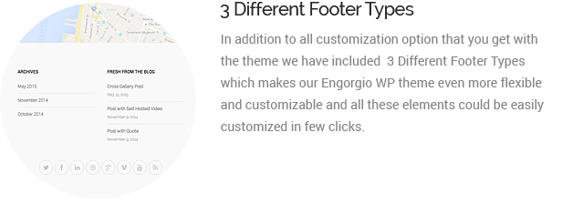 verschiedene Fußzeilentypen