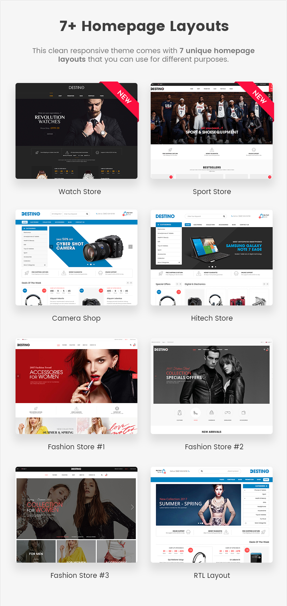 SW Destino - WooCommerce Vorlage
