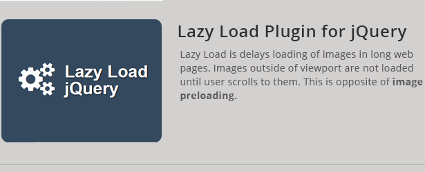 Lazy Load Plugin für jQuery