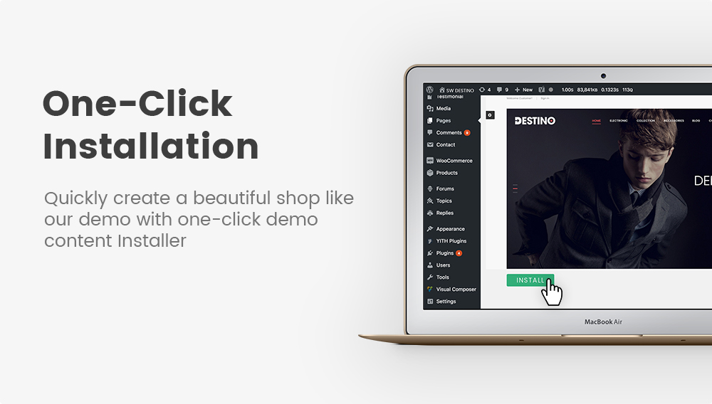 SW Destino - WooCommerce Vorlage