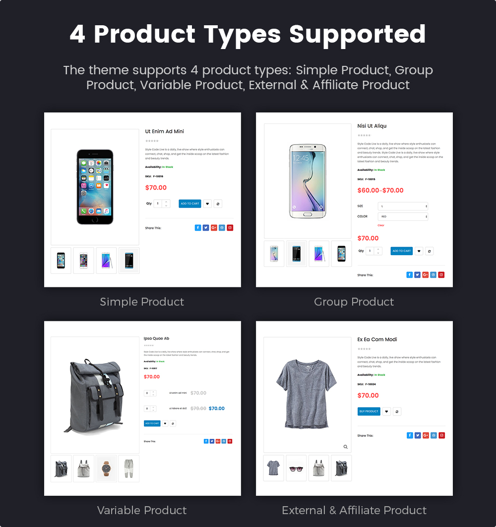 SW Destino - WooCommerce Vorlage