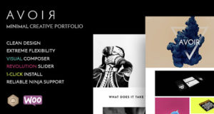 AVOIR Portfolio – Minimales Kreativportfolio