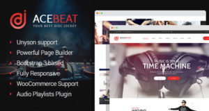 AceBeat – Persönliche DJ-Seite für WordPress-Layout