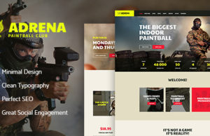 Adrena | Airsoft Club & Paintball-WordPress-Template