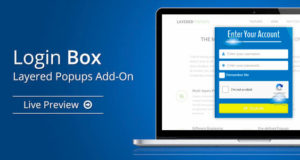 Anmeldefeld – Popup-Add-On mit Ebenen
