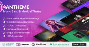 Anthem – Music Band Künstler und musikalisches Event WordPress Template