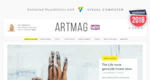 Artmag Magazine & Shop WordPress Layout
