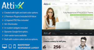 Attixx – Responsives WordPress-Vorlage für Unternehmen