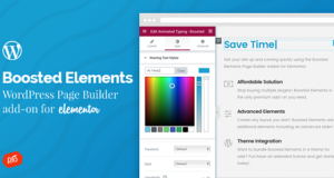 Boosted-Elemente | WordPress Page Builder Add-On für Elementor
