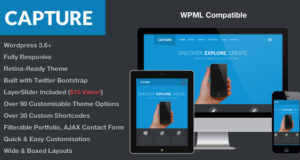 Capture – Responsive Bootstrap WordPress Template